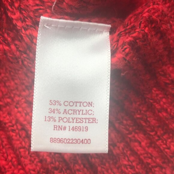 So Perfectly Soft Perfectly You Women's Medium Red Sweater Preowned - Picture 4 of 12
